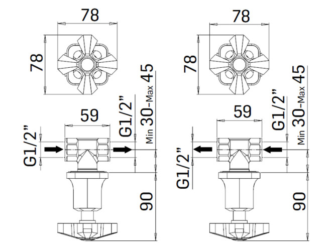 Пара вентилей MAMOLI 1938 243200000621