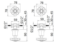 Пара вентилей MAMOLI 1938 243200000621