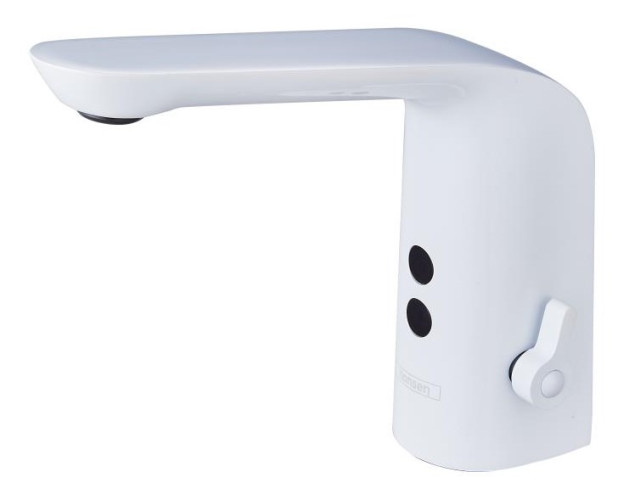 70001-F Смес. СЕНСОРНЫЙ для умыв. (БЕЛ.+ХРОМ) HANSEN (10/1шт)