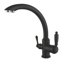 16031-C Смеситель (ЧЕРНЫЙ)с фильтром  &quot;GANZER&quot;  (10/1шт)