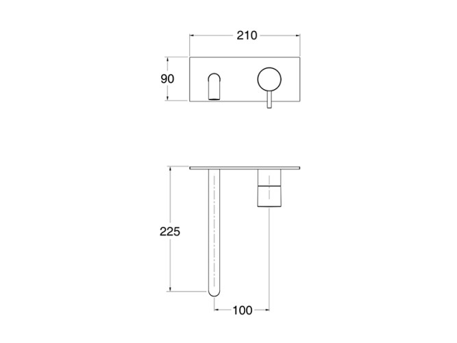 Наружные части смесителя для раковины CRISTINA TRICOLORE VERDE TV95851