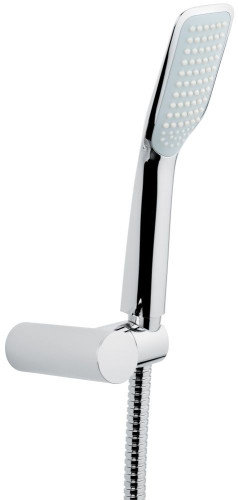 Emmevi, ручной душ 142: лейка, шланг, крепеж, цвет хром