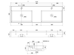 Раковина накладная/ подвесная Scarabeo TEOREMA 2.0 5116