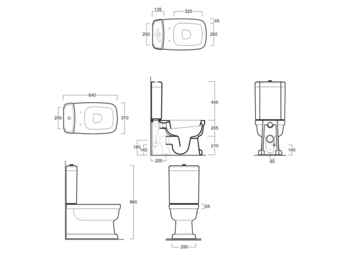 Чаша унитаза SIMAS EVOLUTION EVO 07 bia