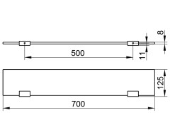 Полка для душа KEUCO EDITION 400 11510015700