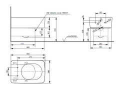 Унитаз подвесной керамика с крышкой TOTO SG CW512YR+TC501CVK+9AE0017