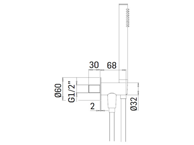 Душевой гарнитур MAMOLI TUTTODUNPEZZO FV30012G