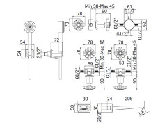 Смеситель для душа MAMOLI 1938 2438FI14062F