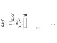 Излиив MAMOLI LOGOS 221900000031