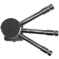 Полка-веер для п/с с круглым коллектором 32 мм (80 мм) ПВ 32-80/3