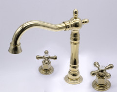 370112-E Смеситель на борт раков. ЗОЛОТО  (3 отв.) ViEiR (10/1шт)