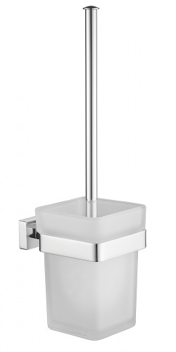 5013 Ершик настенный, стеклянный (ХРОМ) ViEiR  (20/1шт)