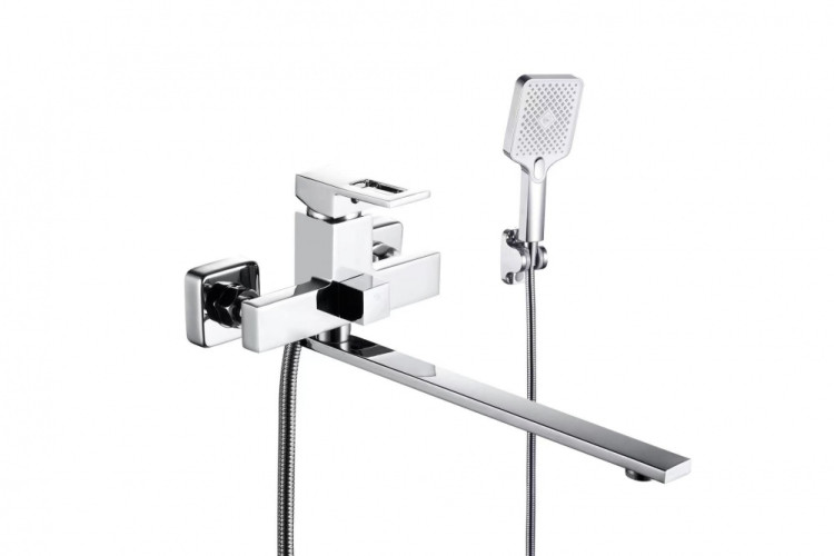 193541 Смеситель од. для ванны дл. (ХРОМ) ViEiR (10/1шт)