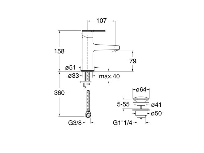 Смеситель для раковины CRISTINA DIARIO DI22024