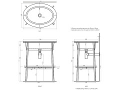 Раковина встраиваемая CIELO I CATINI CALAO BR