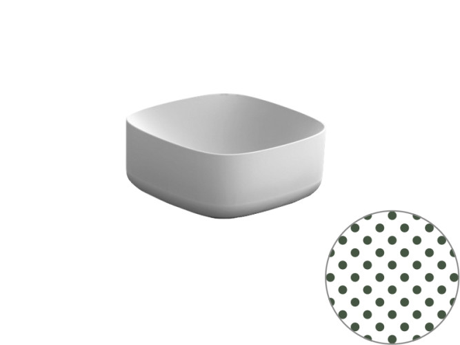 Раковина накладная Scarabeo MOON 5501/SEV