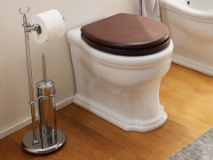 Стойка c ершиком и держателем туалетной бумаги Scarabeo CASTELLANA 5333/СR