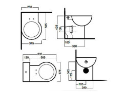 Унитаз угловой приставной HATRIA YOU&ME YXZ601