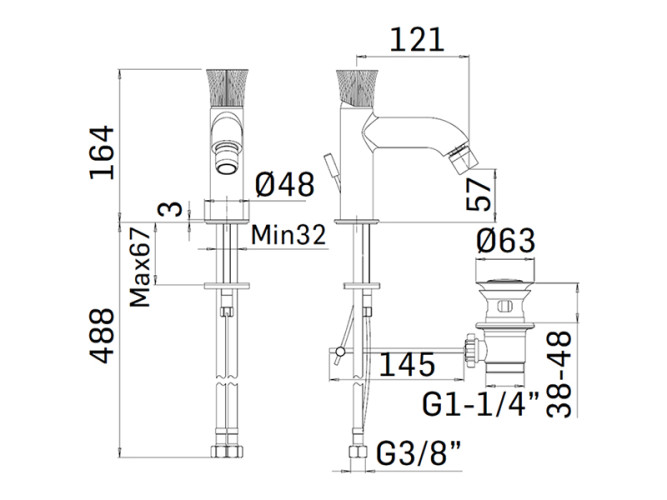 Смеситель для биде MAMOLI TOKYO 58710000T05P