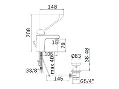 Смеситель для раковины MAMOLI LOGOS 4668H1300051