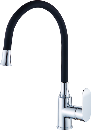 22021-C Смеситель од. для кухни (ЧЕРНЫЙ) "GANZER" (10/1шт)