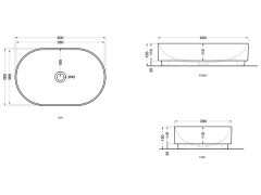 Раковина накладная CIELO MARE MRLAO MU