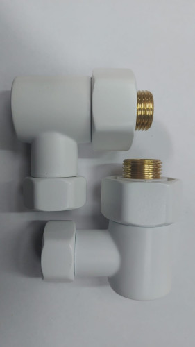 Американка для полотенцесушителя  угл 3/4" x 1/2"  г/ш  (НИКА) SMT747/2SCH0504 белая*