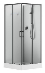 Открытая душевая кабина Aquanet Passion EVO S Black 90x90