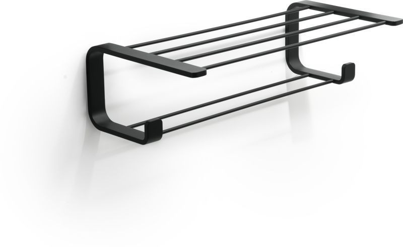Gedy Outline, полка для полотенец (49,8х25,7х14), цвет черный матовый
