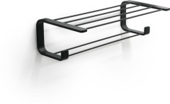 Gedy Outline, полка для полотенец (49,8х25,7х14), цвет черный матовый