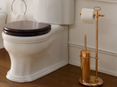 Стойка c ершиком и держателем туалетной бумаги Scarabeo CASTELLANA 5333/BR