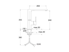Смеситель для кухни CRISTINA KITCHEN KK51280