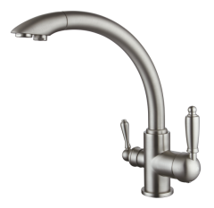 16031-G Смеситель для кухни с фил. САТИН  &quot;GANZER&quot;  (10/1шт)