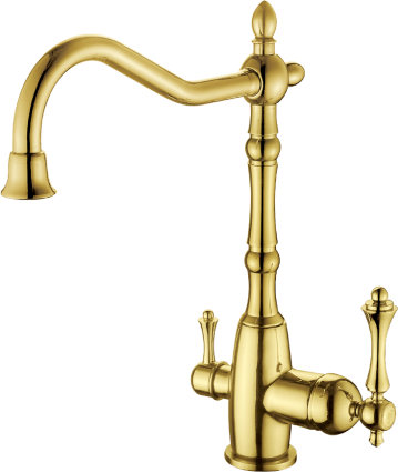 77022-E Смеситель однорыч  для кухни (ЗОЛОТ) GANZER  (10/1шт)