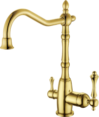 77022-E Смеситель однорыч  для кухни (ЗОЛОТ) GANZER  (10/1шт)