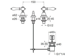 Смеситель для биде CRISTINA CANOVA ELITE CL30152