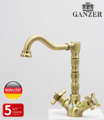 15022-D Смеситель двухвент для кухни БРОНЗ GANZER (10/1шт)