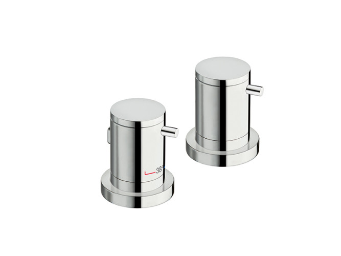 Термостатический смеситель на борт ванны CRISTINA TRICOLORE VERDE XT14392