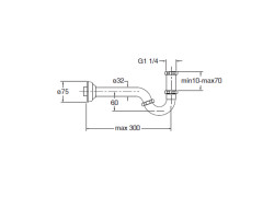 Сифон для биде CRISTINA Сифоны AC20392