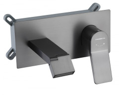 12099-P Встроенный смеситель для умывальника (ГРАФИТ) HansenPRO  (10/1шт)