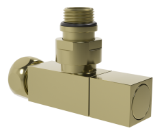 Кран для ПС УГЛОВОЙ 1/2ш х 3/4г квадрат (Мат. Золото) ViEiR  (30/1пар)