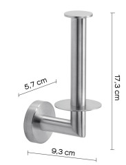 Gedy Project, бумагодержатель вертикальный, цвет зачищенный хром
