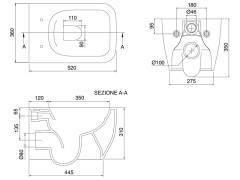 Унитаз подвесной безободковый Scarabeo TEOREMA 2.0 5126/CL56