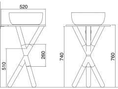 Консоль Scarabeo CROSS 2501/98/35