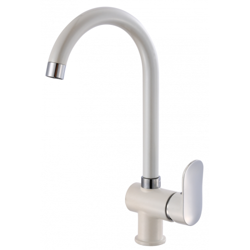 53003-F Смеситель для кухни высокий (БЕЛЫЙ) HANSEN (10/1шт)
