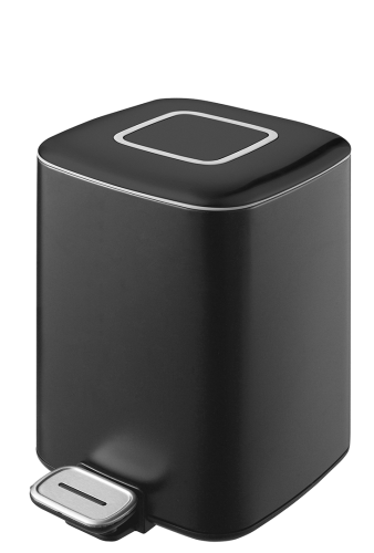 Ведро квадратное черное