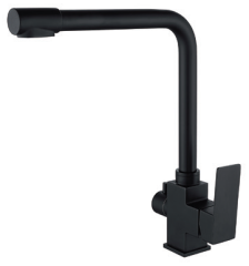 15025-C Смес. для кухни под фильт. выс. Г-обр. (НЕРЖ,ЧЕРНЫЙ) ViEiR (10/1шт)