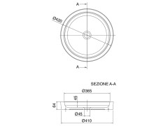 Раковина накладная Scarabeo BUCKET 8810/SEM