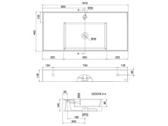 Раковина накладная/ подвесная Scarabeo TEOREMA 2.0 5124/52