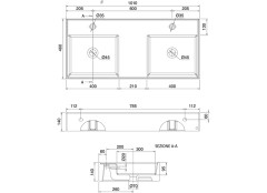 Раковина накладная/ подвесная Scarabeo TEOREMA 2.0 5142/56
